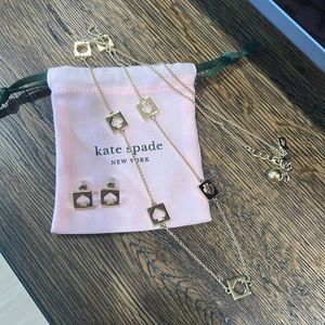 Kate spade necklace and earring set